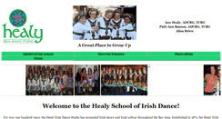 Desktop Screenshot of healyirishdancers.com